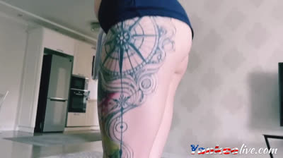 Blonde Babe Gives Her Man a Sloppy Blowjob and Swallows His Cum