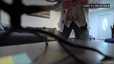 Spying On The Very Busty Maid