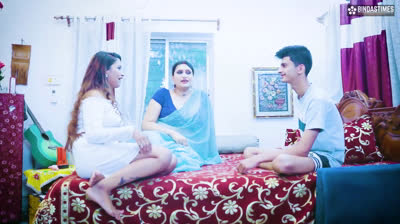 Desi Indian Step-mom Teaches how to Fuck with Step Son and Step Daughter Step Family Threesome xHamster