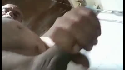 Amateur Turkish Bear Daddy Masturbating for Interracial Fans