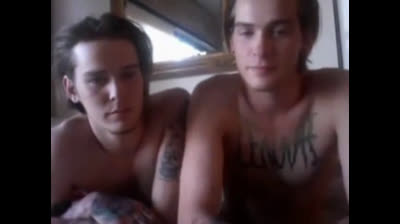 Twink Twins Masturbating on Webcam