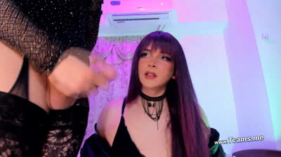 Horny Shemales Masturbates And Swordfight