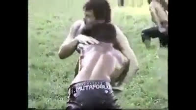 Turkish Wrestlers' Outdoor Muscle Showdown