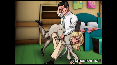 Ass spanking toons