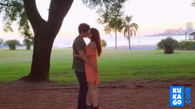 Redhead Teen Romantic Blowjob in the Park