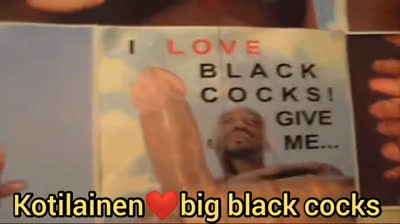 Homo Kotilainen loves specially dominant black guys and BBC!