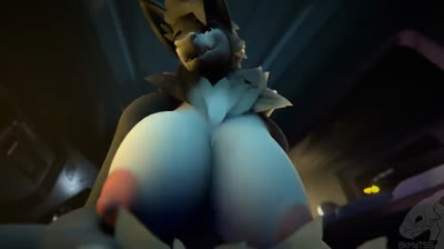 Furry Protogen Sex in space