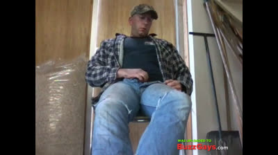 Bearded Daddy Strokes at Work