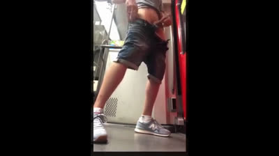 Outdoor Handjob by a Daring Twink on a Train