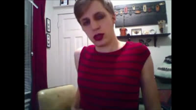 Twink Crossdresser Cums Hard