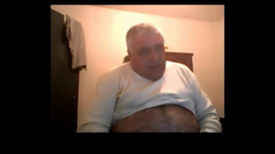 Silver Bear Daddy Mario Stroking on Webcam