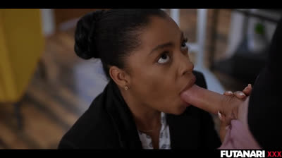 Teacher enjoys with her real futa student