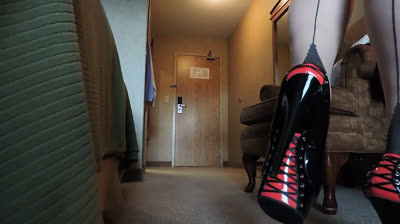 Sissy Ray's Purple Corset & Black Skirt