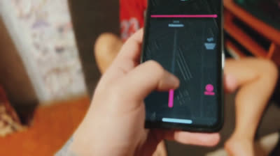 Playing with her pussy, fucking her hard and cumming on her belly