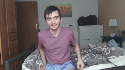 Heißer Twink-Striptease mit Handjob vor der Webcam