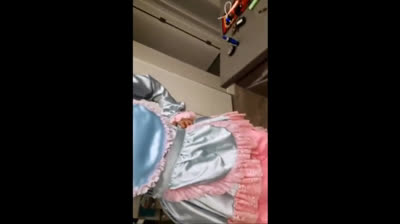 Asian Sissy's Small Cock Caged