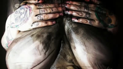 Big-Bodied Blonde Goth Babe's Solo Cam Show