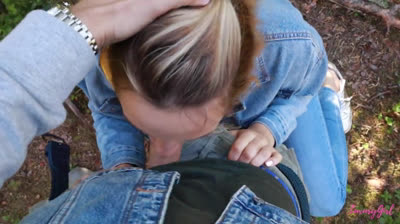 Follando en el bosque con mi novio