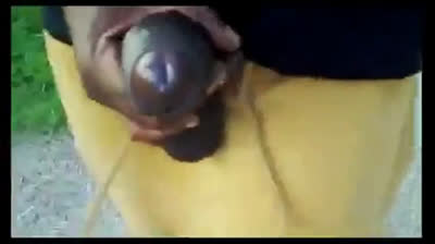 Big Black Cocks Outdoors