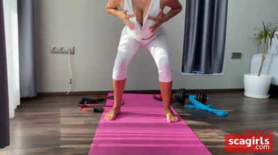 Yoga Babe Gets Rough Treatment and a Cumshot