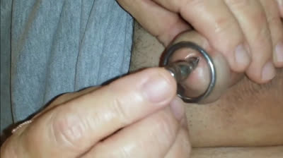 Amateur Anal Milking with Sex Toy & Cumshot