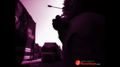 Outdoor Handjob for a Big-Cocked Hunk