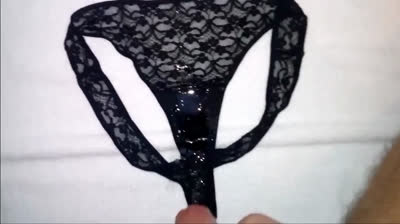 Huge Load of Cum on Dirty Panties (18+ Amateur Video)