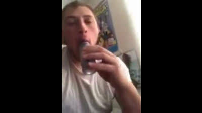 Skinny Amateur Hunk Sucks Cock