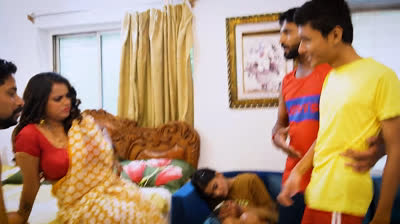 A Funny Story of a Sexy Hot Bhabi and Her Young Neighbor Boys Desi Gang-bang xHamster