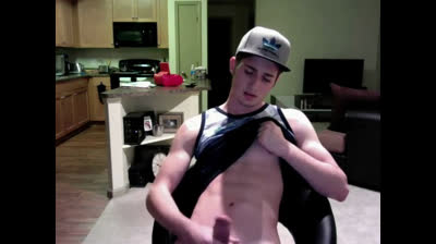 Twink Jerks Off on Webcam in His Apartment